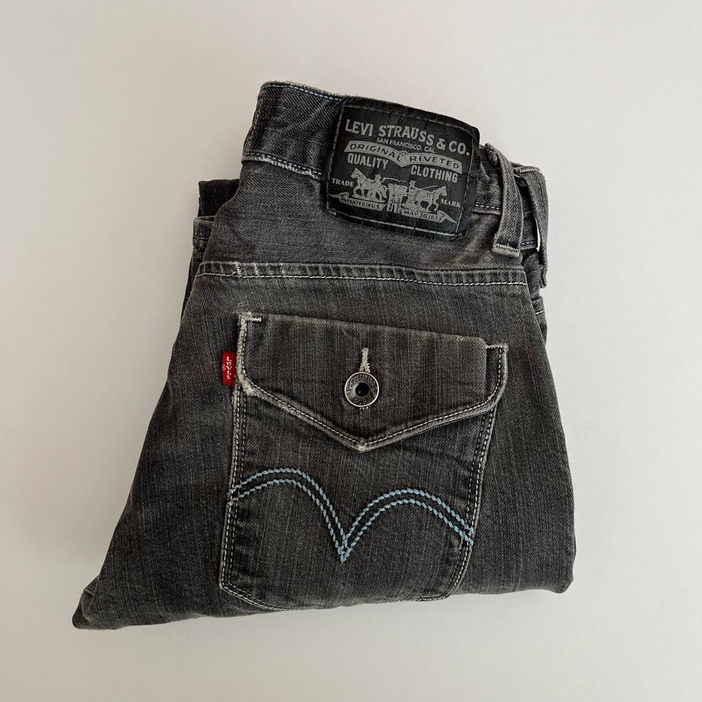 Vintage Levis 514 Womens Paint Splattered Slim Straight Distressed Jeans I12